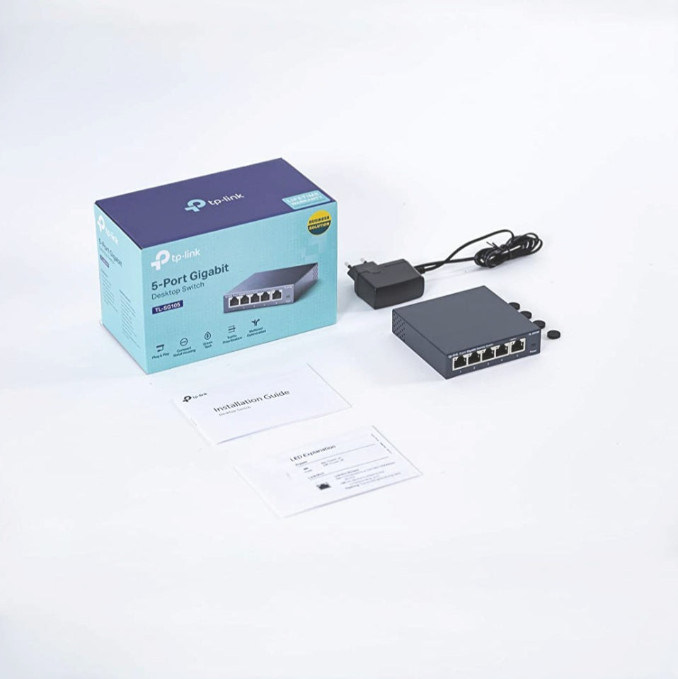 TP-LINK 5 PORT GIGABIT ETHERNET NETWORK SWITCH