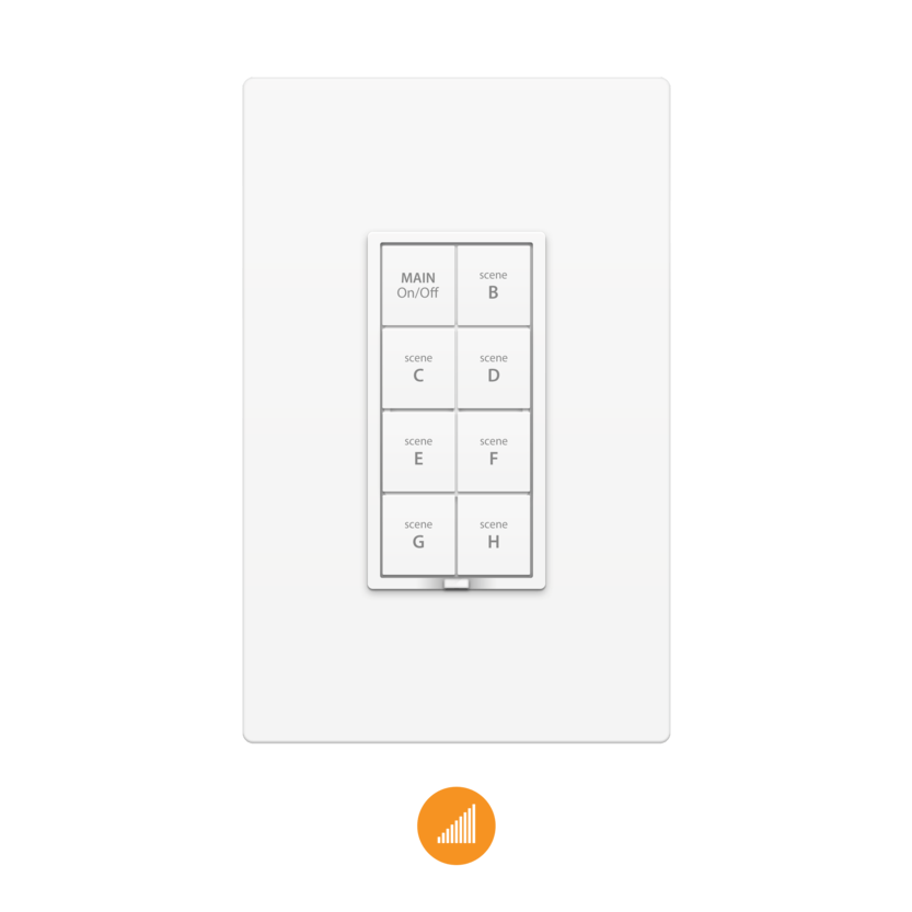 INSTEON DIMMER KEYPAD 8-BUTTON – Tech2Go - Main Image