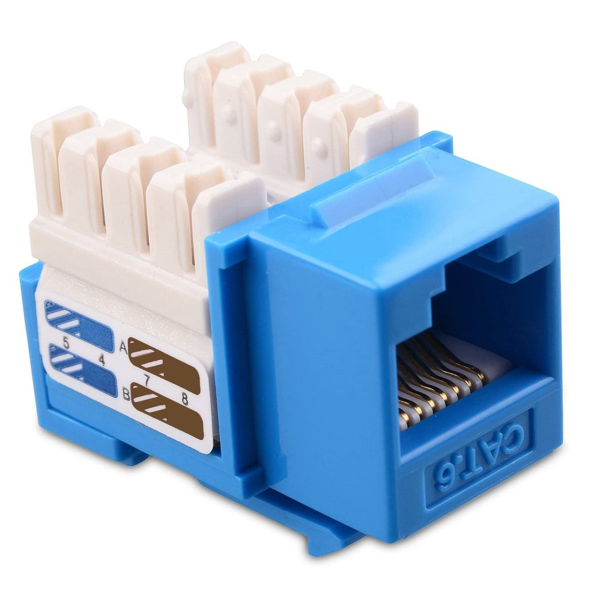 Jack RJ-45 Cat. 6 - Azul - kroton