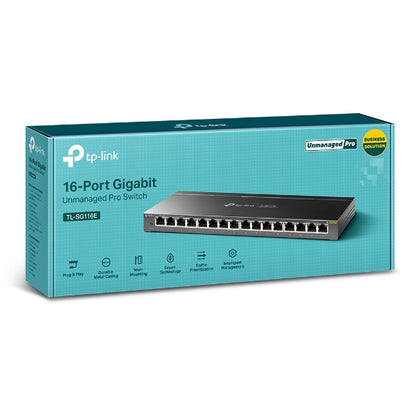 TP-LINK 16-Port GIGABIT UNMANAGED PRO NETWORK SWITCH