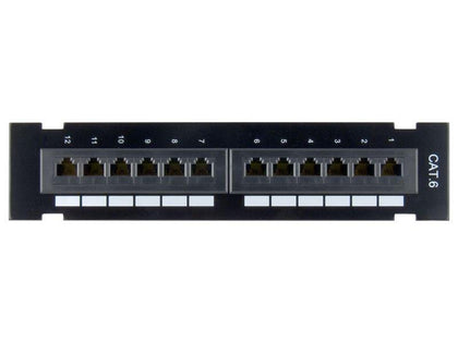 CAT6 Network Patch Panel - 12 PUERTOS - Tech2Go