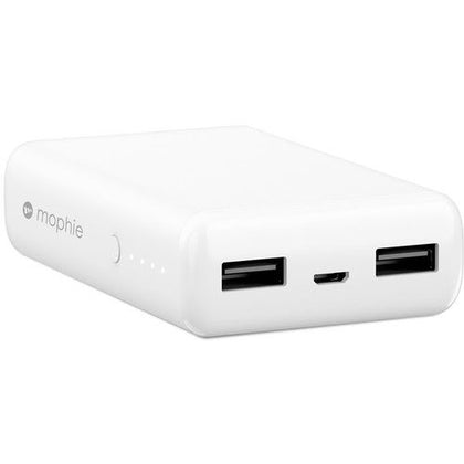 MOPHIE power boost 5200mAh Dual USB Portable Battery Pack - White