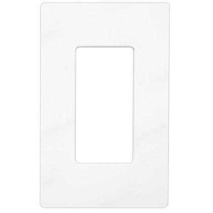 LUTRON CLARO 1-GANG DECORA WALLPLATE - WHITE - Tech2Go