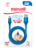 MAXELL USB TO MICRO USB JELLEEZ CABLE - 4 PIES - AZUL