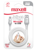 MAXELL USB TO MICRO USB JELLEEZ CABLE - 4 PIES - BLANCO