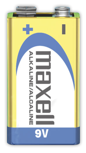 MAXELL BATERIA ALCALINA 9 VOLTIOS