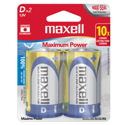 MAXELL BATERIA ALCALINA TIPO D
