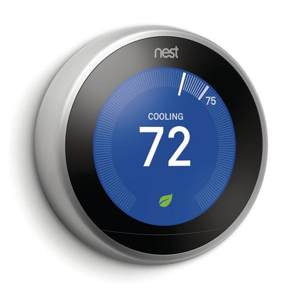 NEST Learning Thermostat 3rd GEN - STAINLESS STEEL