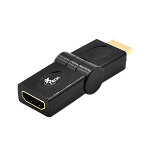 XTECH ADAPTADOR HDMI MACHO A HDMI HEMBRA CON ÁNGULO AJUSTABLE