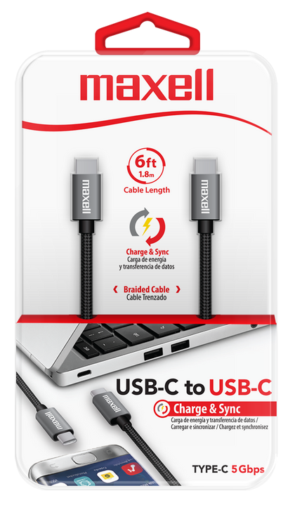 Cable de Carga y Sincronización USB-A a USB-C de 1m - Cable USB de 5Gbps -  Cable de Datos USB-A a USB Tipo C - M/M - Negro