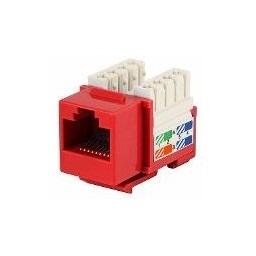 CAT5e - KEYSTONE JACK PUNCH-DOWN - ROJO - Tech2Go