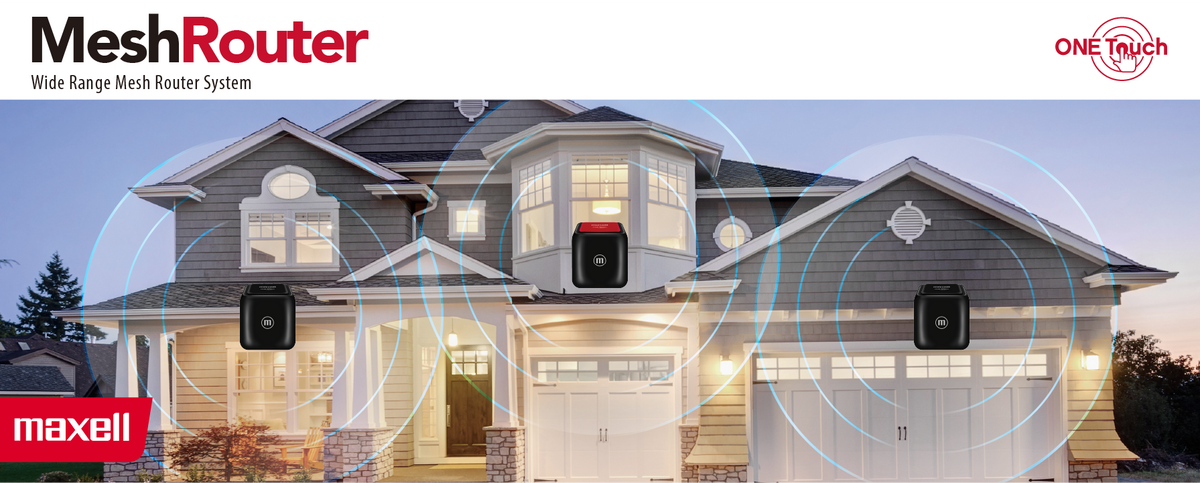 MAXELL AC WIRELESS MESH ROUTER SYSTEM KIT – Tech2Go