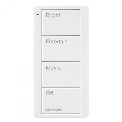 LUTRON PICO 4-BUTTON LIVING/FAMILY ROOM SCENE WIRELESS REMOTE - WHITE - Tech2Go